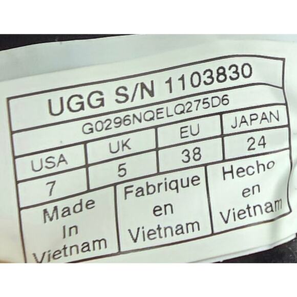 UGG Australia Valory Wedge Boots Black Suede Leather Waterproof Bootie Women's 7 - Picture 9 of 10